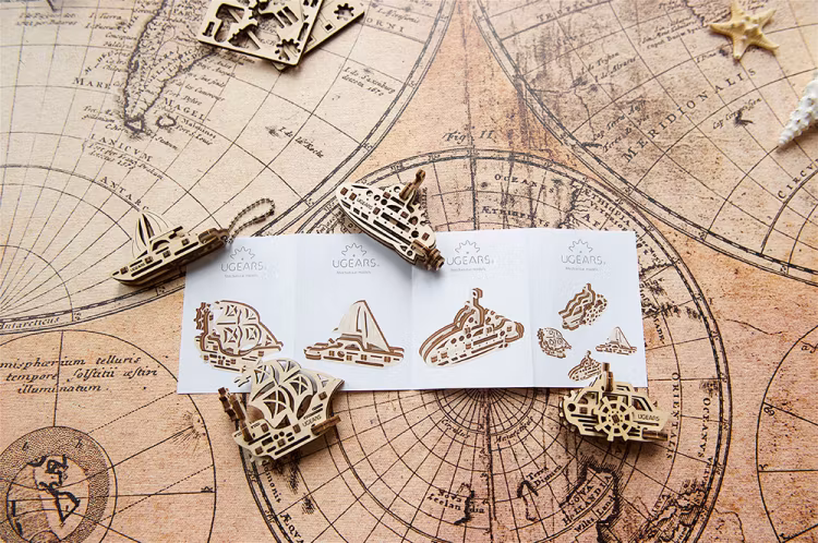 Ugears - Ships - Fidget - Byggsats i trä - Ukraina