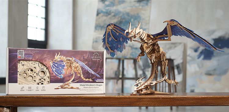 Ugears - Windstorm Dragon - Byggsats i trä
