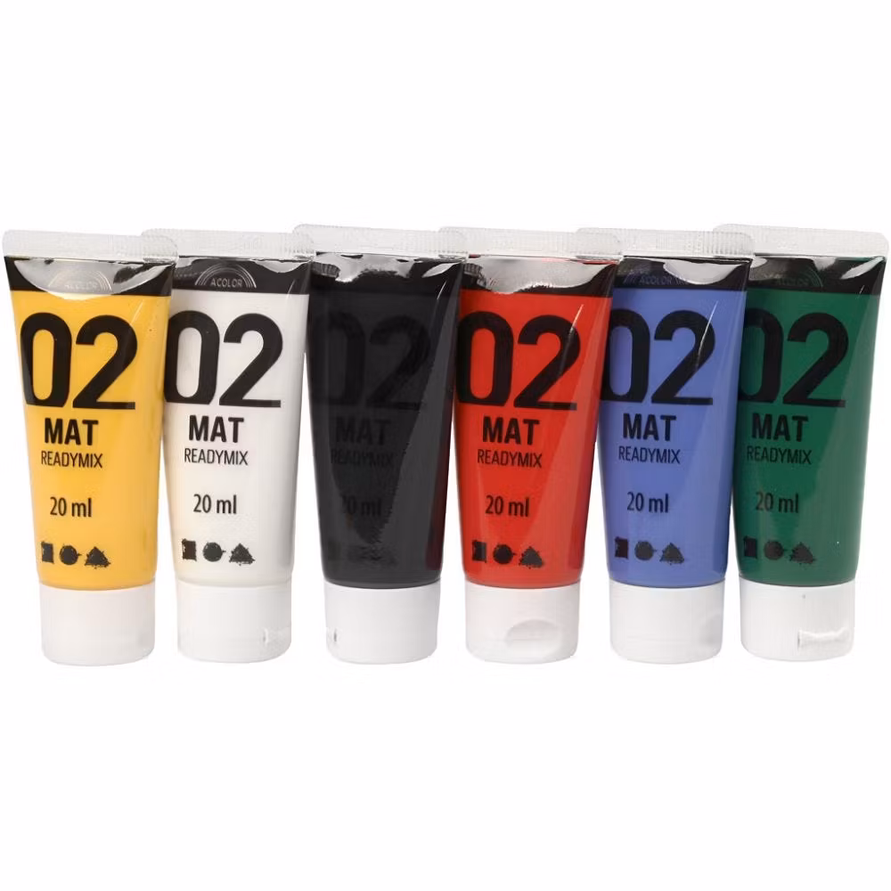 Akrylfärg Matt Set 1