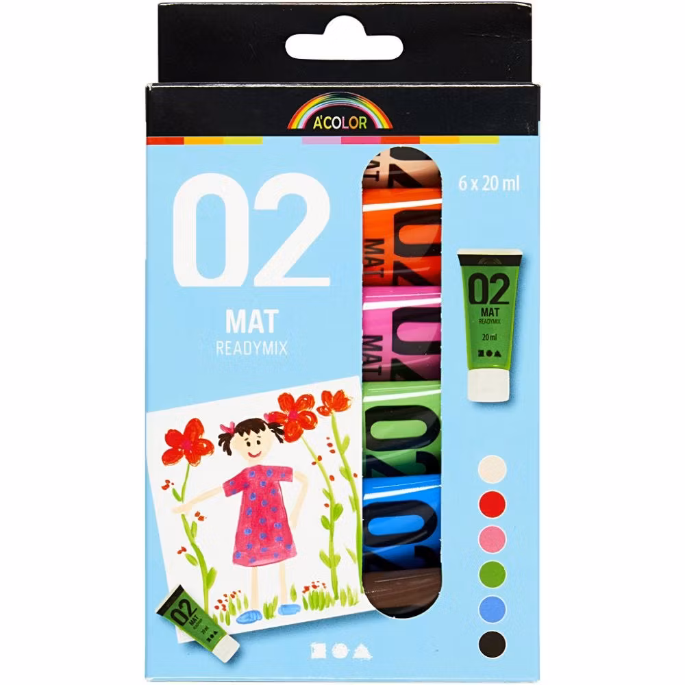 Akrylfärg Matt Set 2