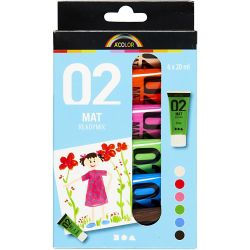 Akrylfärg Matt Set 2