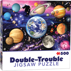 Cheatwell - Planets - Dubbelsidigt pussel - 500 Bitar