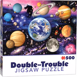 Cheatwell - Planets - Dubbelsidigt pussel - 500 Bitar