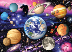 Cheatwell - Planets - Dubbelsidigt pussel - 500 Bitar
