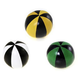 Acrobat - Jongleringsbollar - Gul, Grön & Vit - Mått: cirka 6,3cm