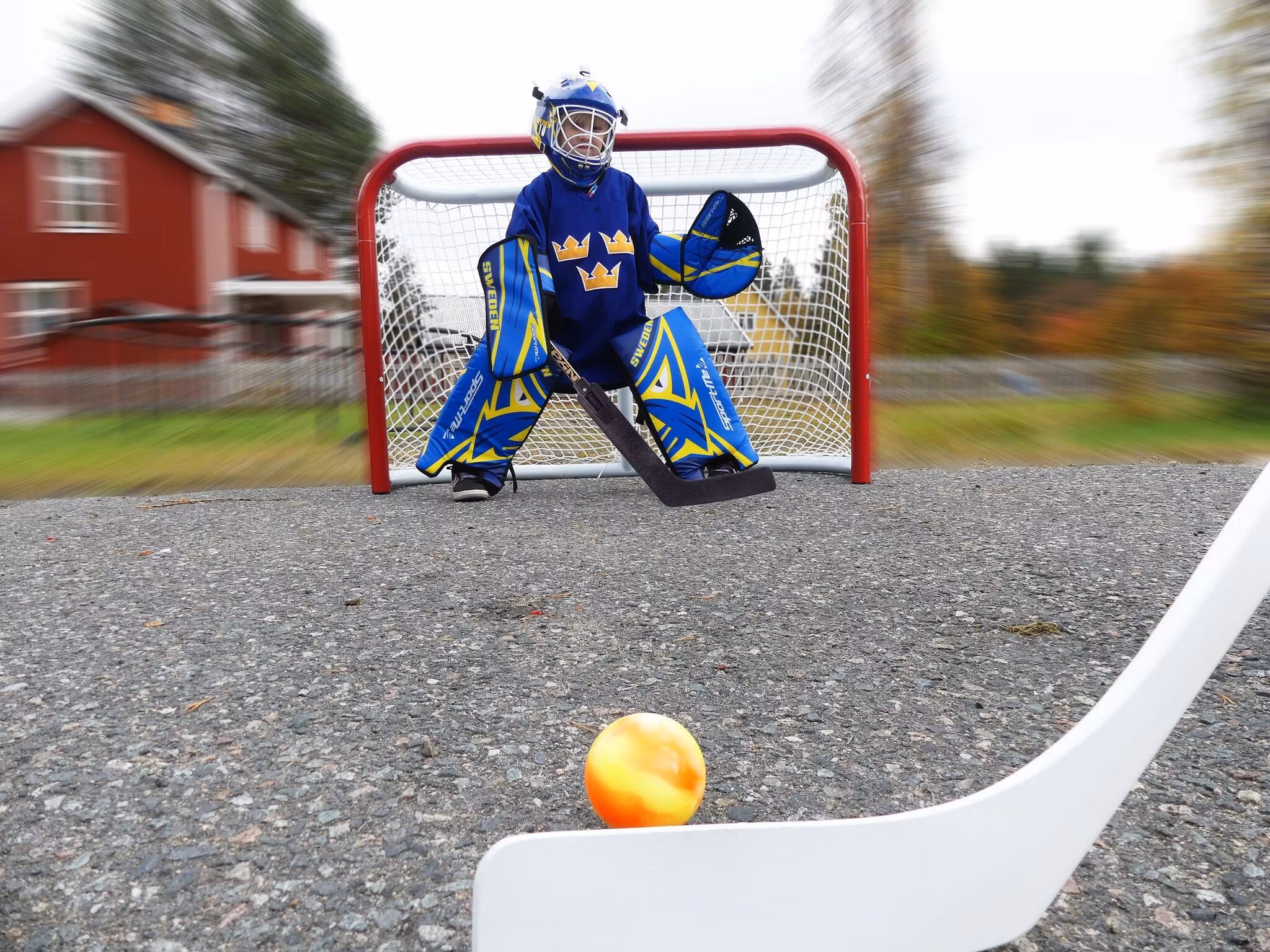 Spel med Målvaktsset Streethockey Sverige 22