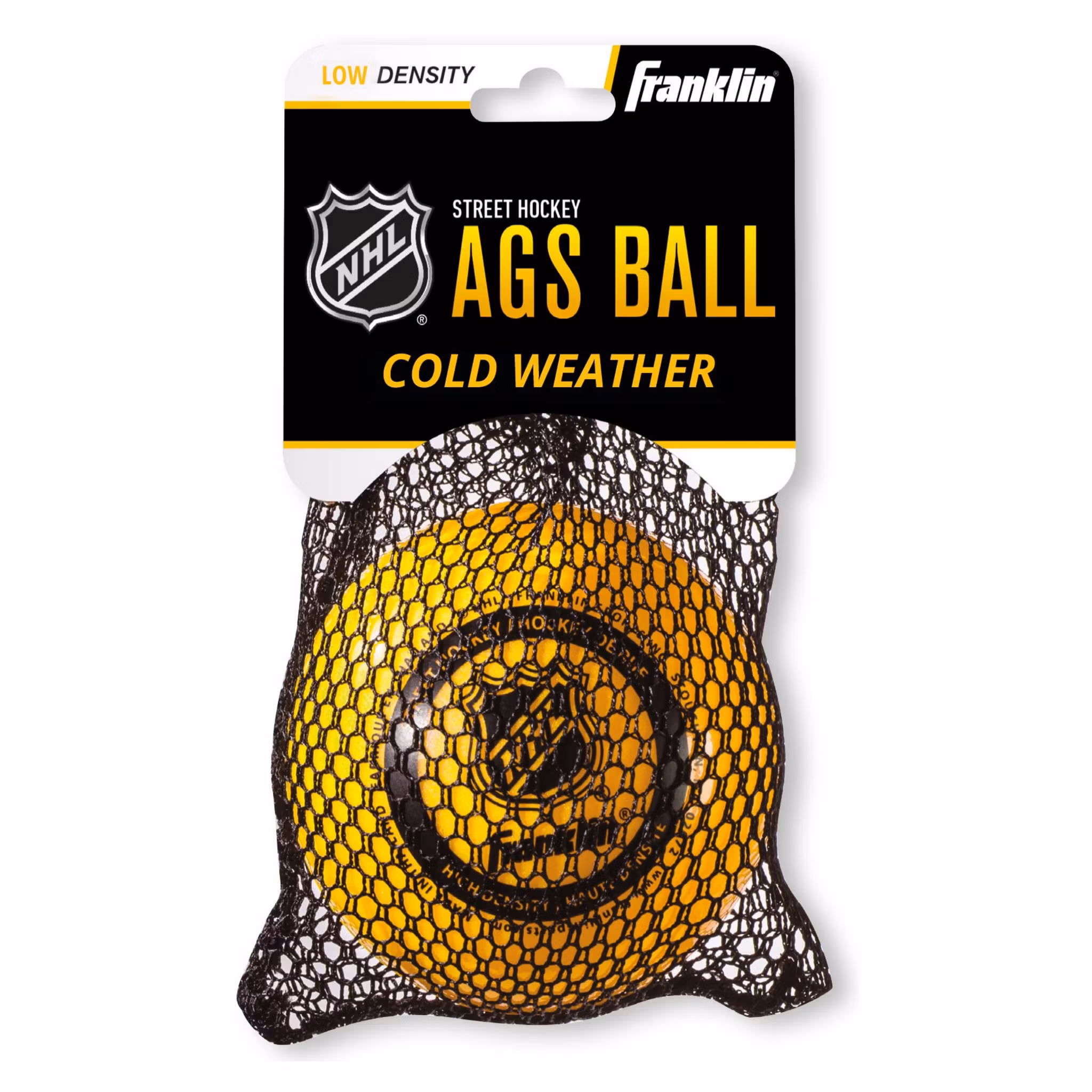 Gul NHL Street Hockey Boll i förpackning