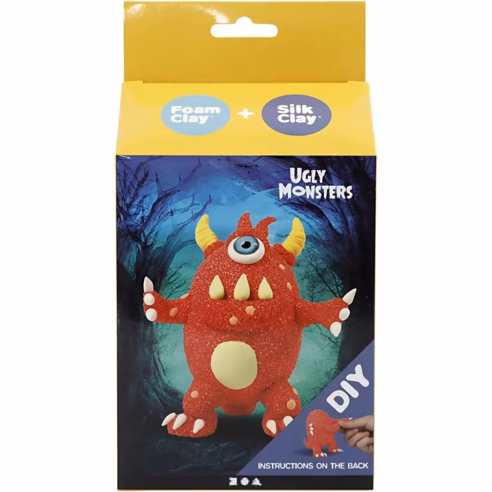 Kreativt kit – Rött Monster, förpackning