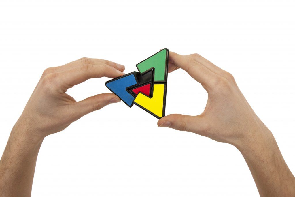 Pyraminx Duo – kluring (Lätt) Vridbar
