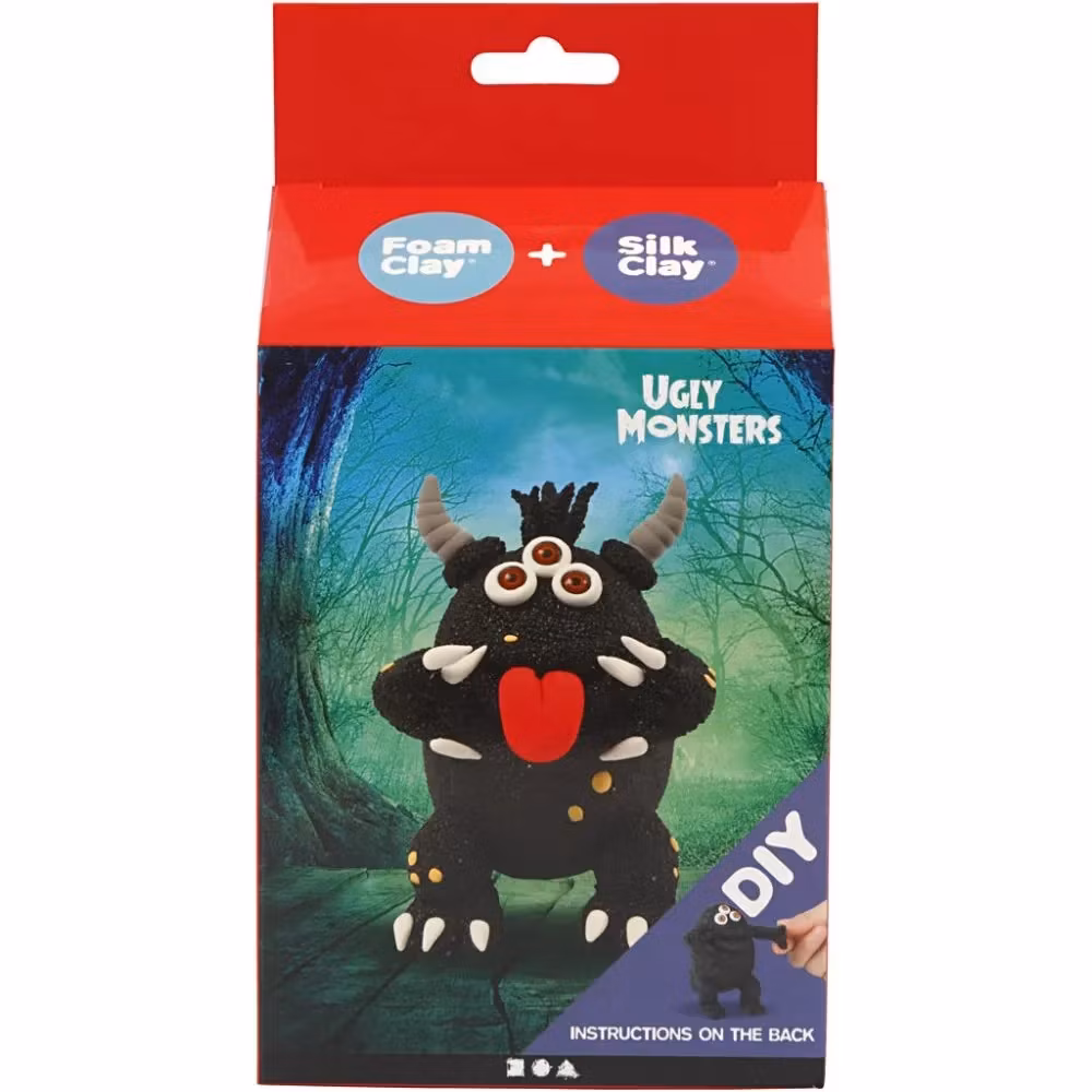Kreativt kit – Svart Monster, förpackning