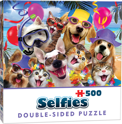 Dubbelsidigt pussel - Beach Party, 500 Bitar