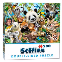 Cheatwell - Jungle Selfie - Dubbelsidigt pussel - 500 Bitar