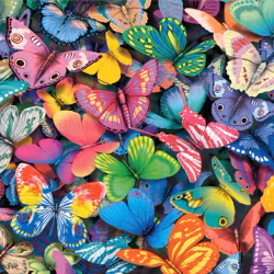 Cheatwell - Butterflies - Dubbelsidigt pussel - 500 Bitar