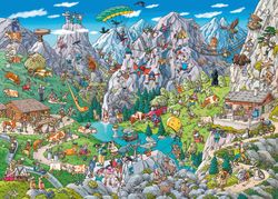 Heye - Alpine Fun - Birgit Tanck - Roligt & knasigt - 1000 Bitar pussel