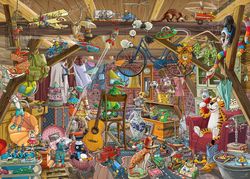 Heye - In the Attic - Birgit Tanck - 1000 Bitar pussel