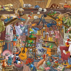 Heye - In the Attic - Birgit Tanck - 1000 Bitar pussel