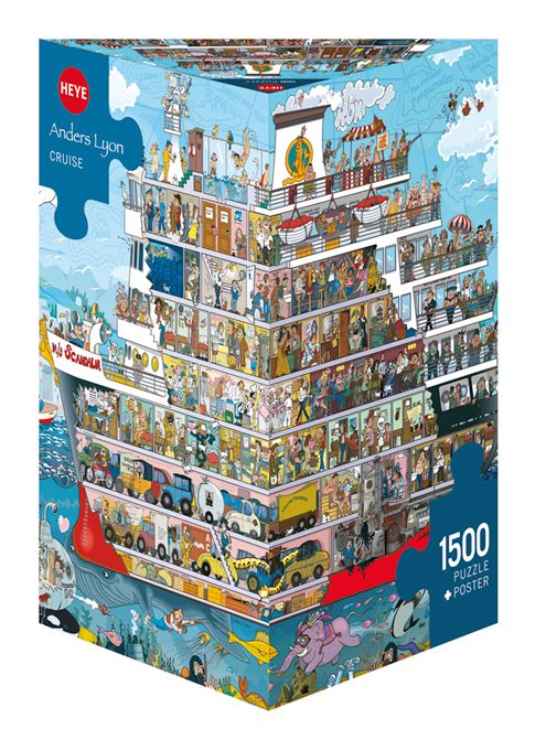 Triangular Lyon – Cruise, 1500 Bitar pussel, Förpackning