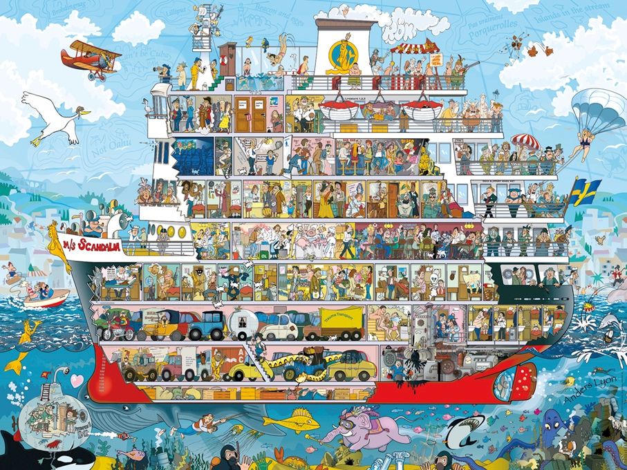 Triangular Lyon – Cruise, 1500 Bitar pussel
