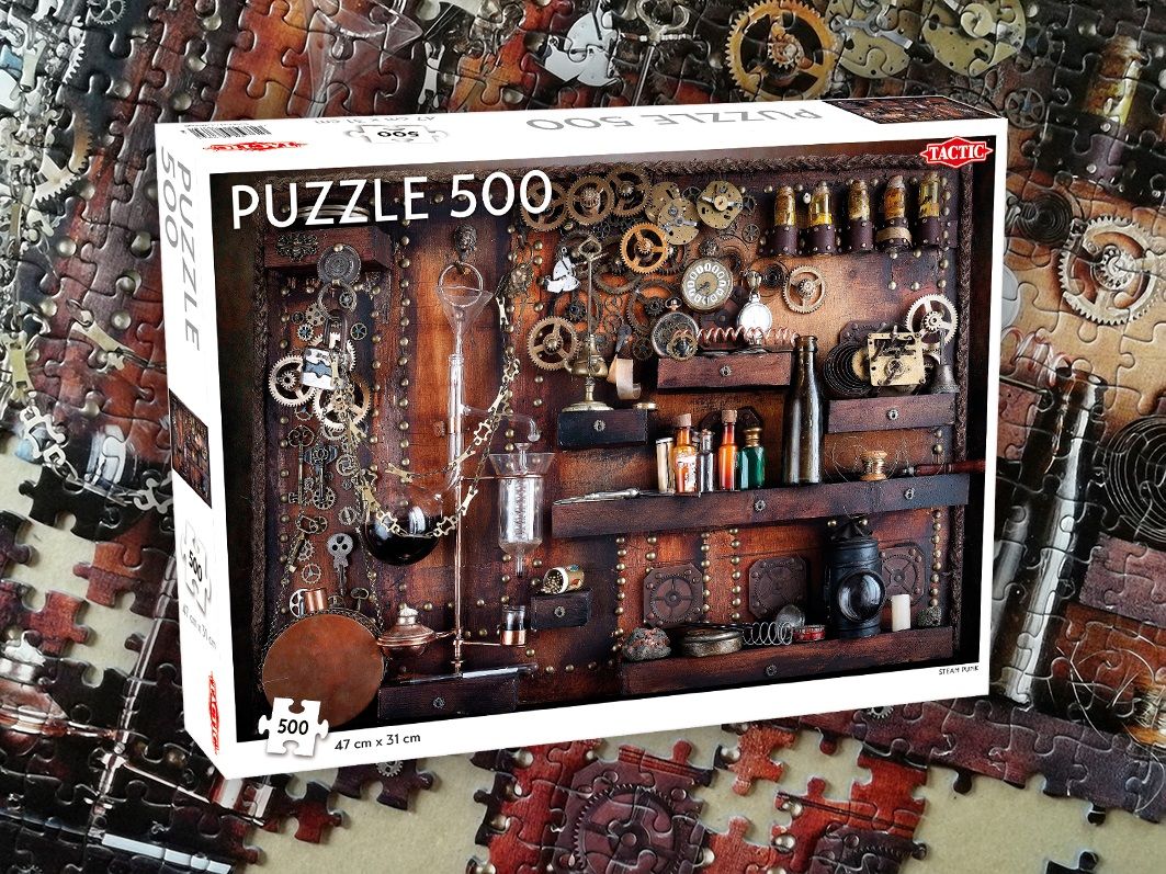 Vintage Pussel - Steam Punk, 500 Bitar, Förpackning