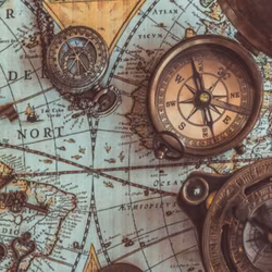 Vintage Pussel - Vintage Sea Map - 1000 Bitar pussel