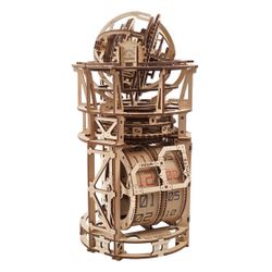 Ugears - Sky Watcher Tourbillon Table Clock - Byggsats i trä
