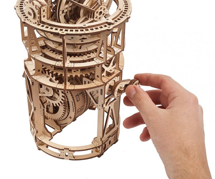 Ugears - Sky Watcher Tourbillon Table Clock - Byggsats i trä