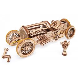 Ugears - Mechanical U-9 Grand Prix car - Byggsats i trä