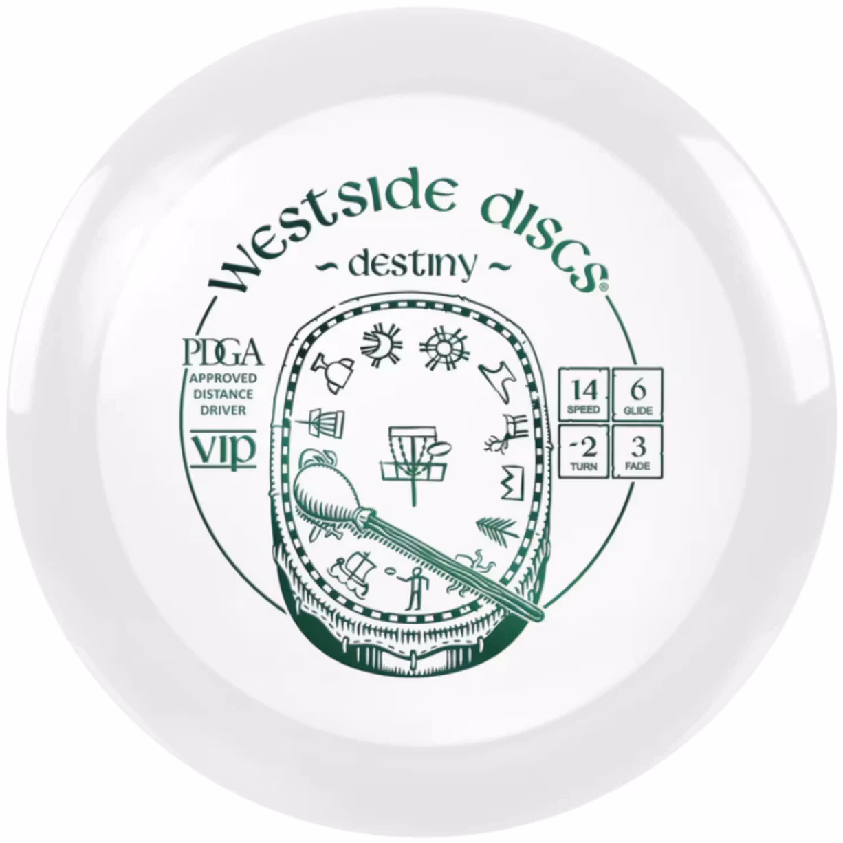 Westside Discs - VIP Destiny White (Distance Driver) | Discgolf