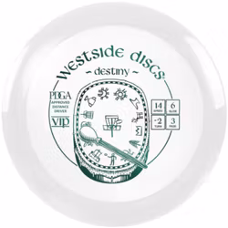 Westside Discs - VIP Destiny White - Distance Driver - Discgolf