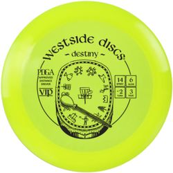 Westside Discs - VIP Destiny Yellow - Distance Driver - Discgolf