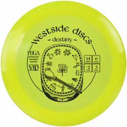 Westside Discs - VIP Destiny Yellow - Distance Driver - Discgolf