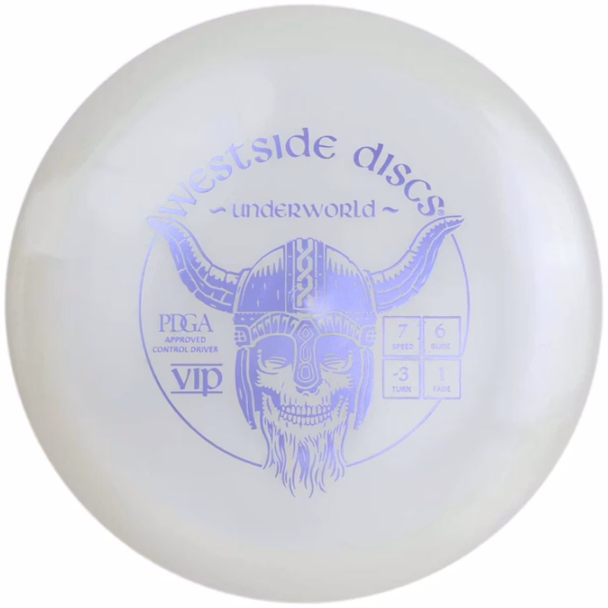 Westside Discs – VIP Underworld White (Control Driver) | Discgolf