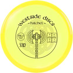 Westside Discs - VIP Hatchet Yellow - Control Driver - Discgolf