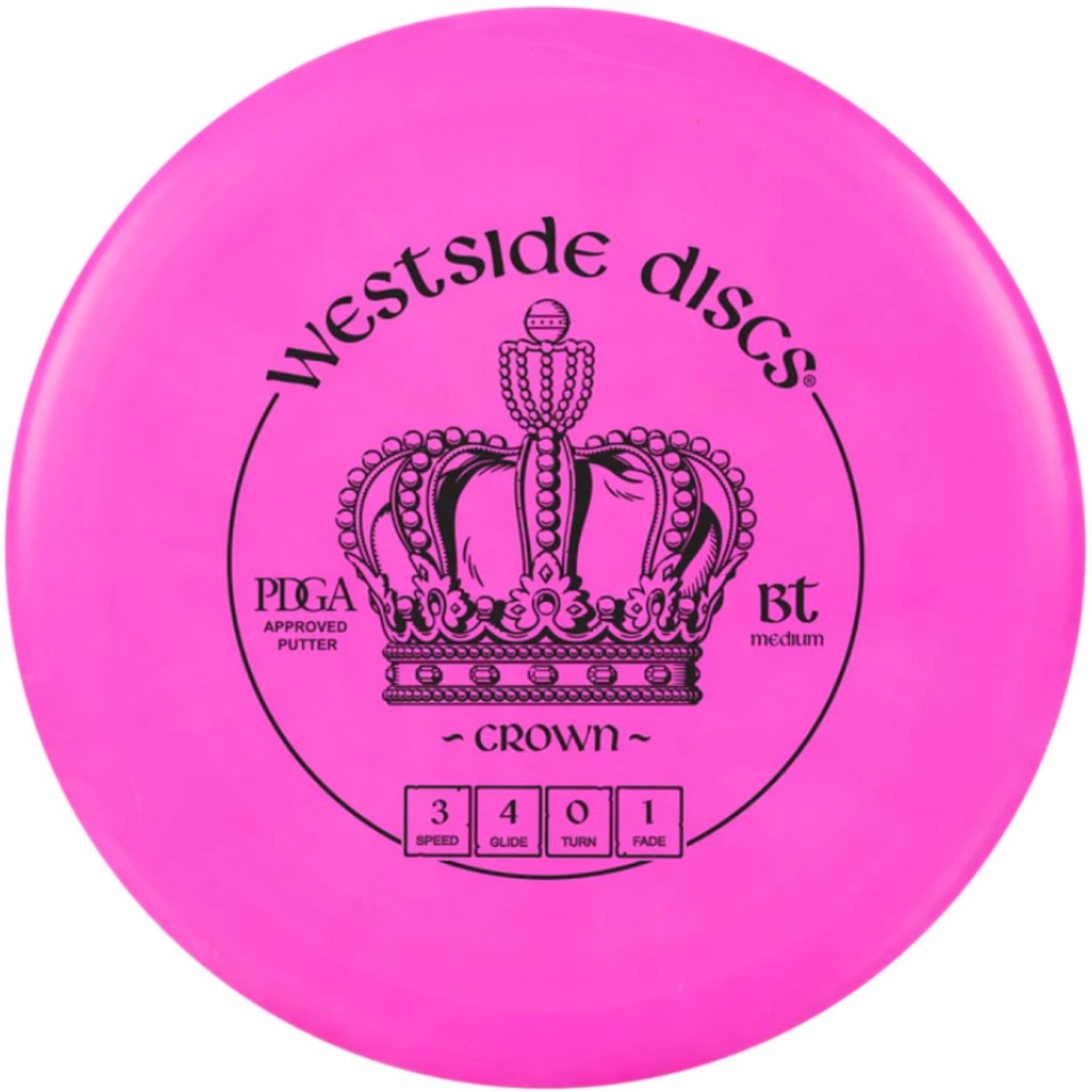 Westside Discs – BT Crown Pink (Putter) | Discgolf