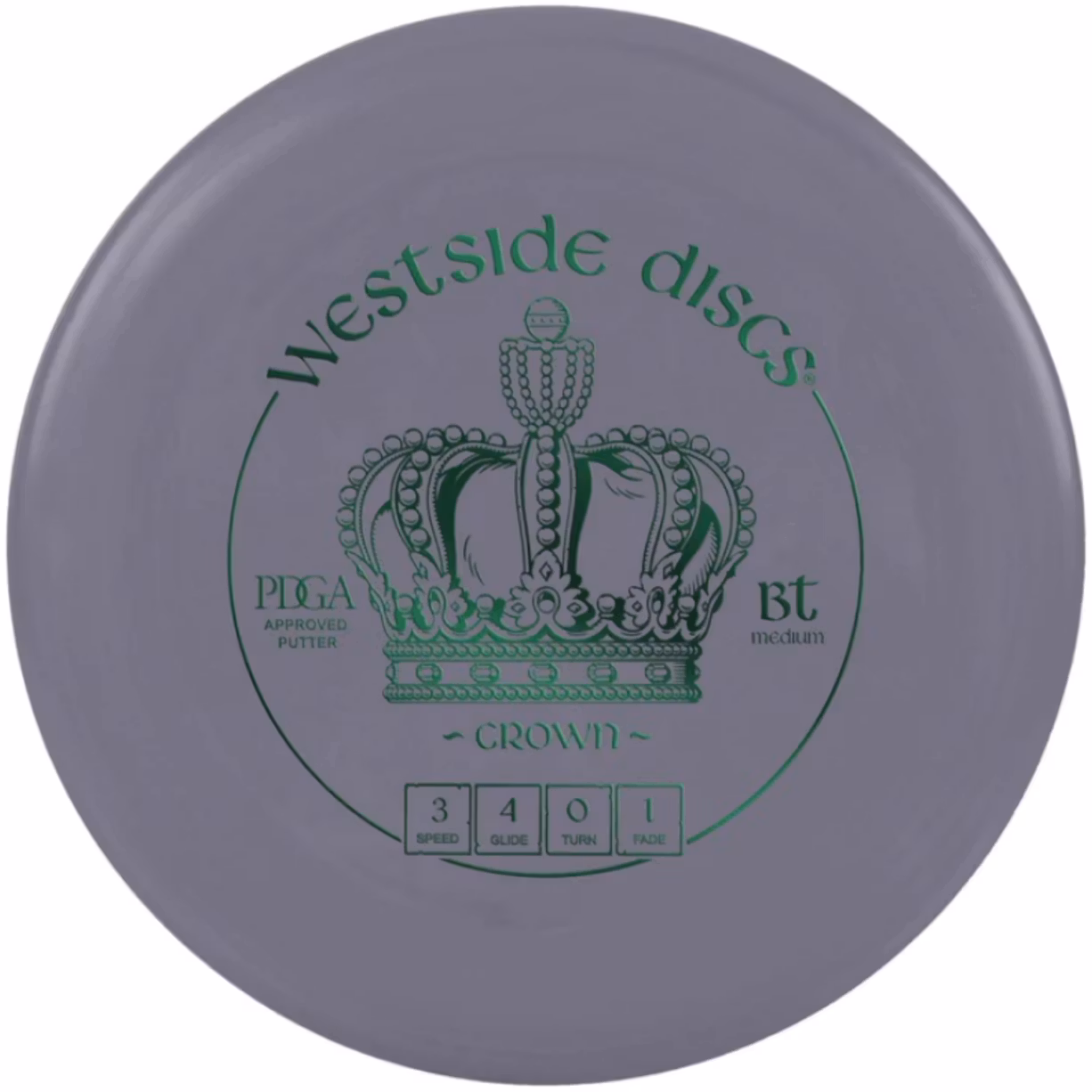 Westside Discs – BT Crown Gray (Putter) | Discgolf
