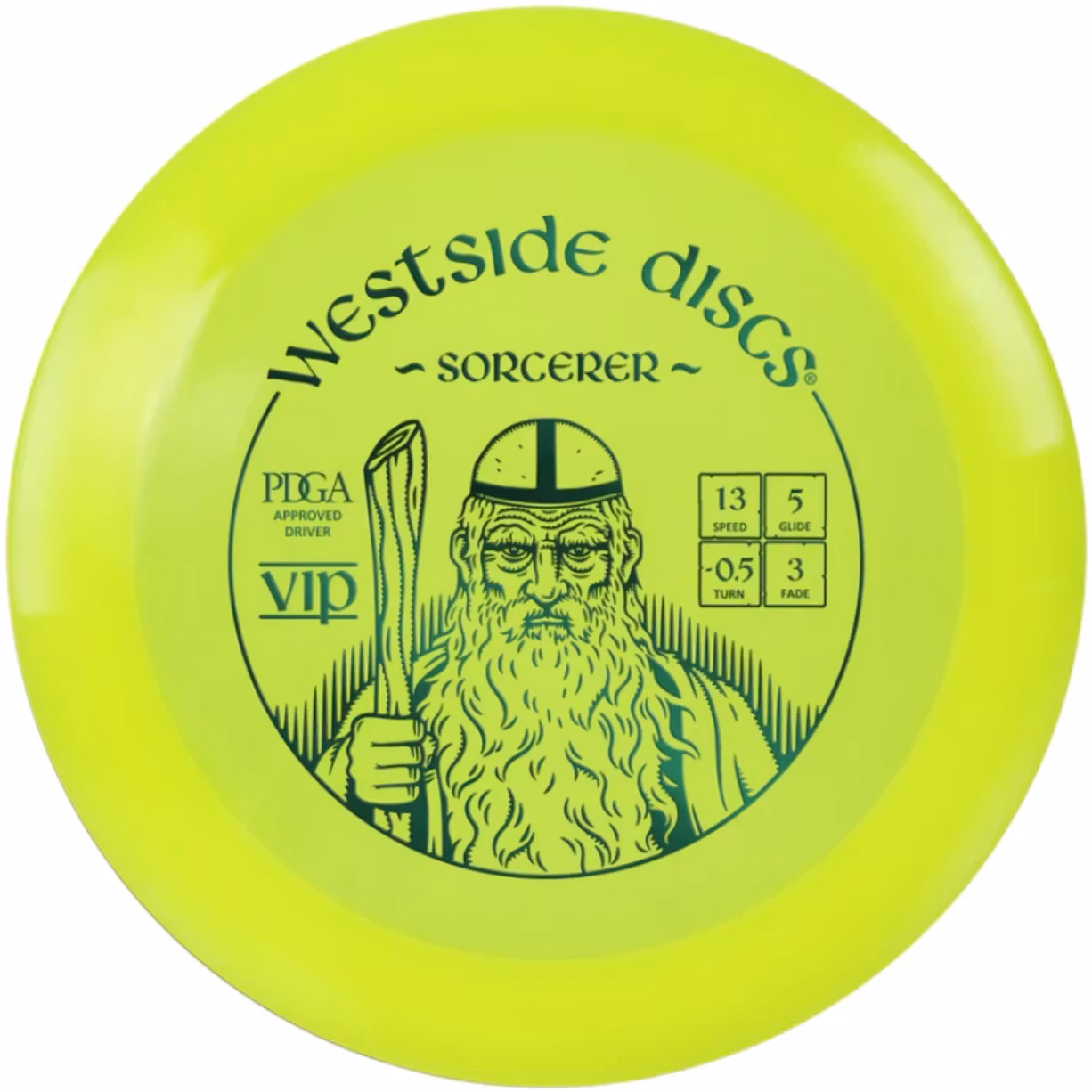 Westside Discs – VIP Sorcerer Yellow | Distance Driver | Discgolf