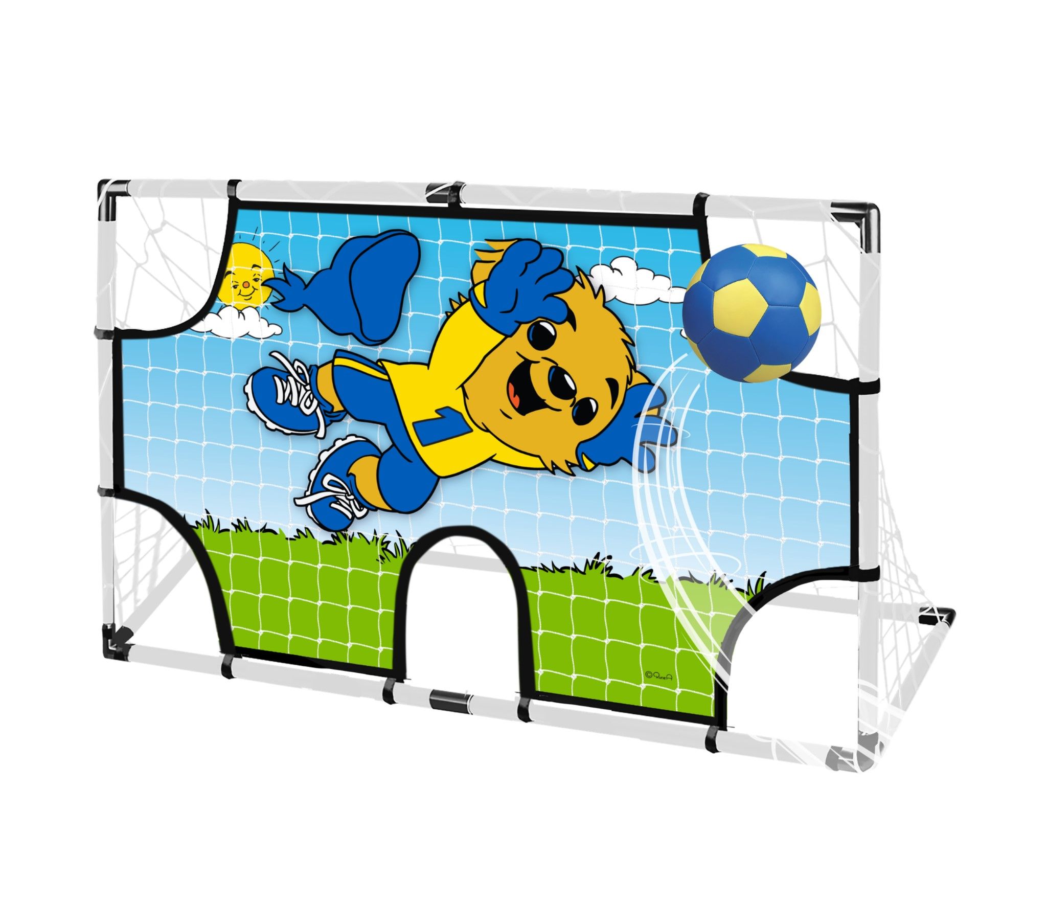 Bamse Fotbollsmål med Skottduk