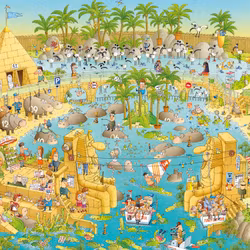 Heye - Nile Habitat - Marino Degano - 1000 Bitar pussel