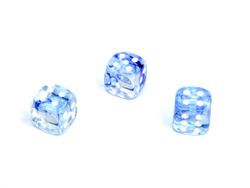 Tärningar - Nebula 16mm d6 Dark Blue/white Dice Block (12 dice)
