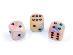 Tärningar - Festive 16mm d6 Circus/black Dice Block (12 dice)