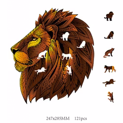 Pussel – Rainbowooden Puzzles | Lion