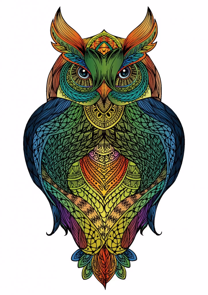 Pussel – Rainbowooden Puzzles | Owl