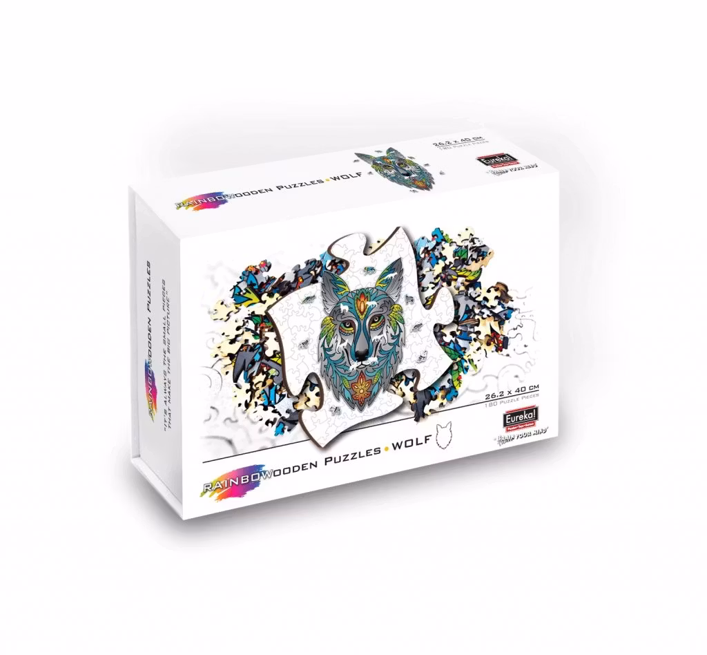 Pussel – Rainbowooden Puzzles | Wolf