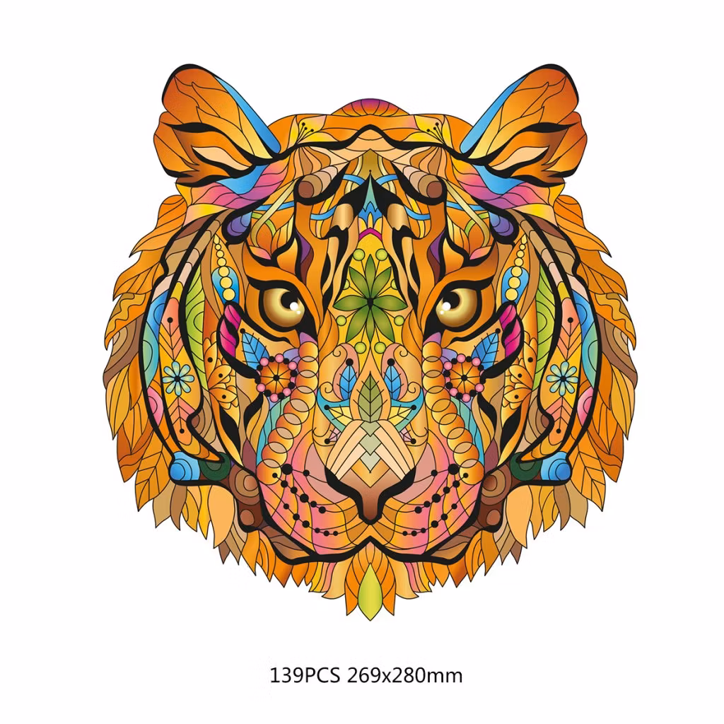 Pussel – Rainbowooden Puzzles | Tiger