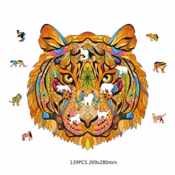 Pussel – Rainbowooden Puzzles | Tiger