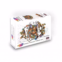 Pussel – Rainbowooden Puzzles | Pirate Cat