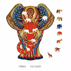 Pussel – Rainbowooden Puzzles | Elephant