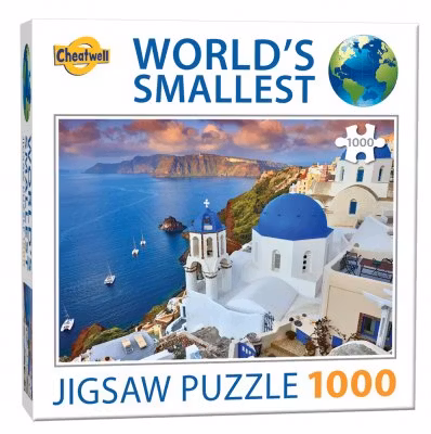 1000 bitar pussel - Santorini - Förpackning