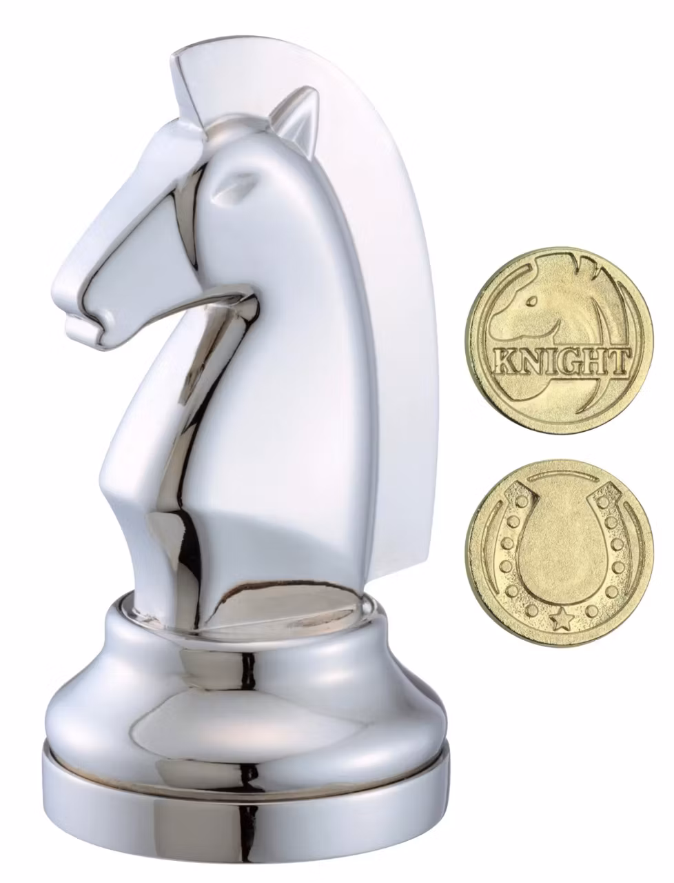 Chess Puzzle - Silver Knight - Cast Puzzle - Kluring