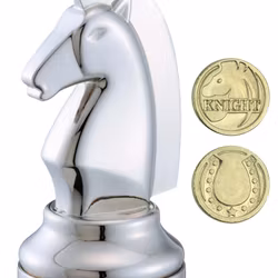 Chess Puzzle - Silver Knight - Cast Puzzle - Kluring